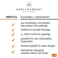 Moulure De Plafond Noble NMC ARSTYL Z40 170 X 175 Mm Polyuréthane Résistant à L'impact Blanc 19 Moulure De Plafond Noble NMC ARSTYL Z40 170 X 175 Mm Polyuréthane Résistant à L'impact Blanc -Fond D'écran Soldes USP Arstyl StuckleistenldYksycOpo9dQ