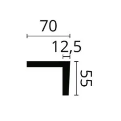 Cimaise Tendance NMC WALLSTYL WS2 55 Mm X 70 Mm X 2200 Mm Polystyrène