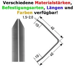 Auer Metallprofile Cornière De Protection 40 X 40 Mm | Aluminium | à 3 Arêtes | En Plusieurs Modèles 8 Auer Metallprofile Cornière De Protection 40 X 40 Mm | Aluminium | à 3 Arêtes | En Plusieurs Modèles -Fond D'écran Soldes auer0210 alu varianten