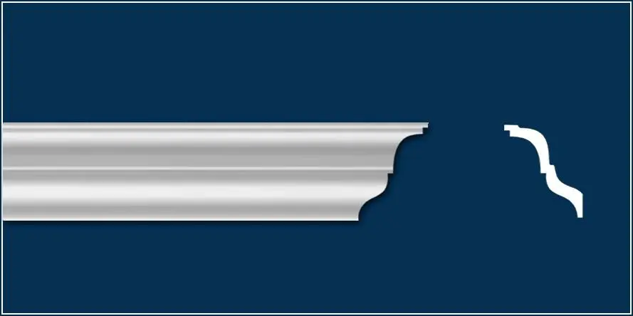 Wiesemann Moulure De Plafond De Qualité | 44 X 47 Mm | Polystyrène 3 Wiesemann Moulure De Plafond De Qualité | 44 X 47 Mm | Polystyrène