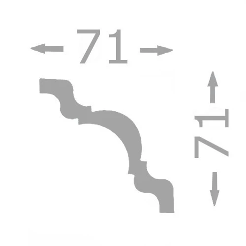Wiesemann Moulure De Plafond Jolie | 71 X 71 Mm | Polystyrène 3 Wiesemann Moulure De Plafond Jolie | 71 X 71 Mm | Polystyrène