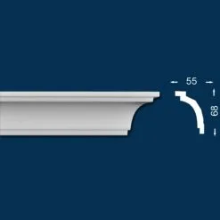 Wiesemann Moulure De Plafond De Qualité | 55 X 68 Mm | Polystyrène -Fond D'écran Soldes london 10 5