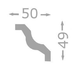 Wiesemann Moulure De Plafond Sublime | 50 X 49 Mm | Polystyrène -Fond D'écran Soldes napoli 19 2