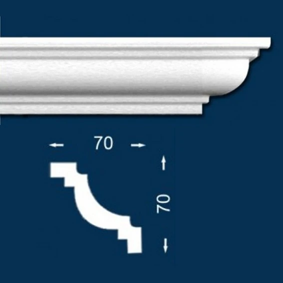 Wiesemann Moulure De Plafond Sublime | 70 X 70 Mm | Polystyrène 5 Wiesemann Moulure De Plafond Sublime | 70 X 70 Mm | Polystyrène – Image 3
