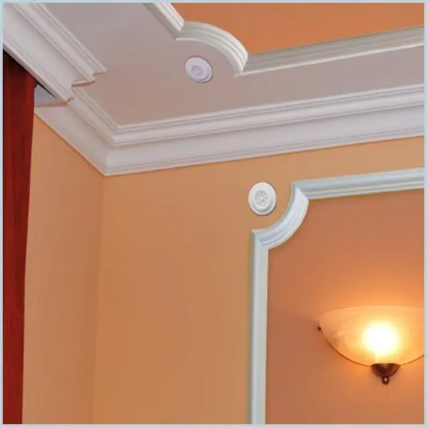 Rosace Jolie Wiesemann RCS-1 | Ø 8.5 Cm | Polystyrène Léger Blanc 5 Rosace Jolie Wiesemann RCS-1 | Ø 8.5 Cm | Polystyrène Léger Blanc – Image 3