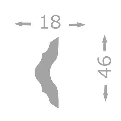 Wiesemann Cimaise Murale Chic | 18 X 46 Mm | Polystyrène 3 Wiesemann Cimaise Murale Chic | 18 X 46 Mm | Polystyrène